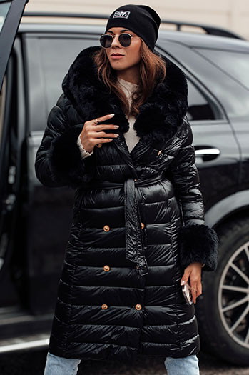 Damen Steppwintermantel HORIZON schwarz Dstreet TY4749