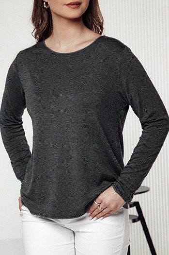 Damen Einheitsgröße Bluse LUCERIA mit Anhänger graphit Dstreet RY2675