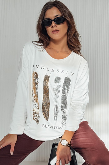 Damenbluse in Übergröße MODEZINE weiß Dstreet RY2689