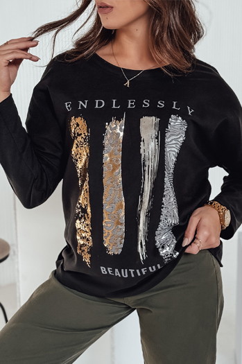 MODEZINE Damenbluse in Übergröße schwarz Dstreet RY2690