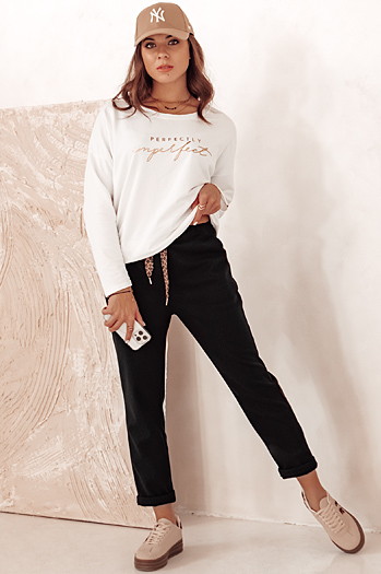 Damen COMFYSTY Freizeithose schwarz Dstreet UY2296