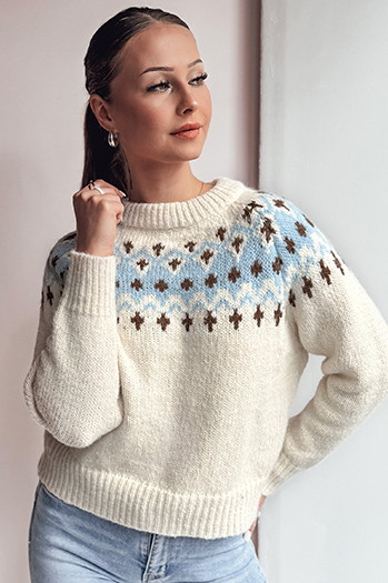 SKADOVA Damen Einheitsgröße Pullover hellbeige Dstreet MY2351