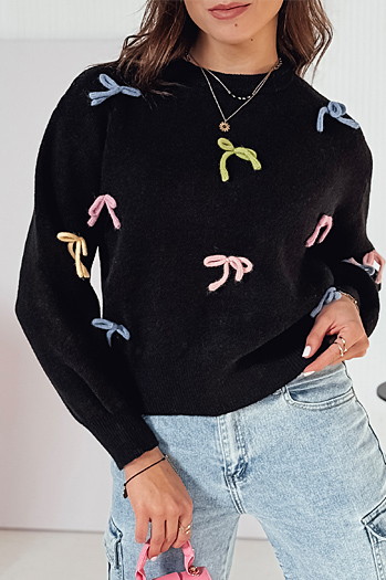 Frauen eine Größe TIELUSH Pullover in kleinen koakrdki schwarz Dstreet MY2358