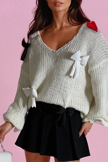 Damen Einheitsgröße Pullover PUREBOW ecru Dstreet MY2362