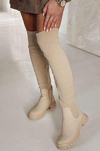 Damen ELEFIVE beige Stiefel Dstreet ZY0579