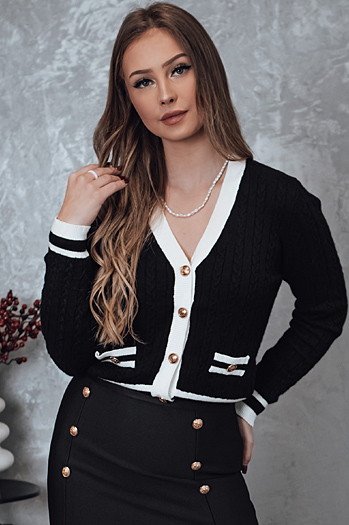 FUZZY Damen Pullover schwarz Dstreet MY2367