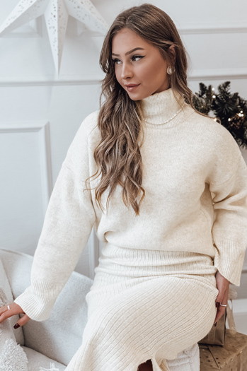 Damen Strickgarnitur DELIGHT ecru Dstreet AY1117