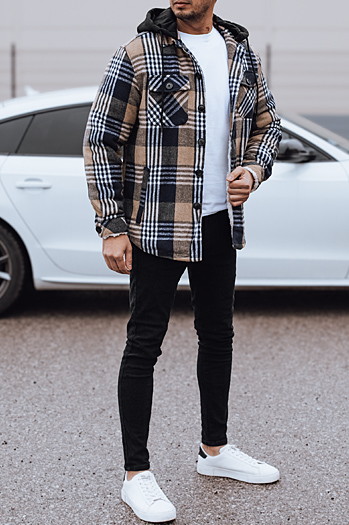 Herren Isolierjacke mit Kapuze navy blau Dstreet TX4954