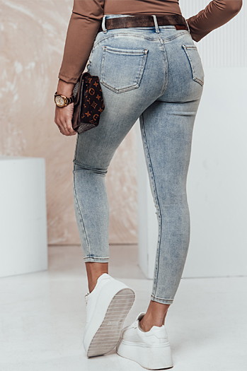 Damen Denim-Hose CURVEON push up blau Dstreet UY2309