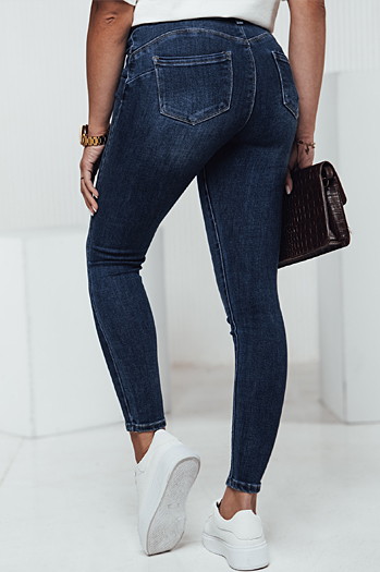 Damen BELTZEN Skinny Jeans mit Gürtel dunkelblau Dstreet UY2312
