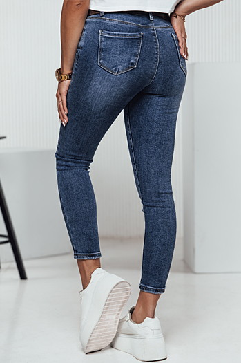 Damen Denim-Hose BUTTONFIT skinny blau Dstreet UY2313