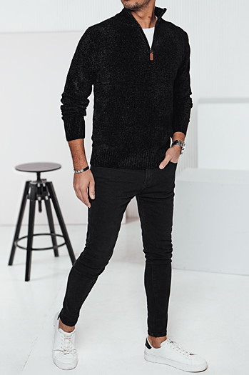Schwarzer Herren-Pullover Dstreet WX2235