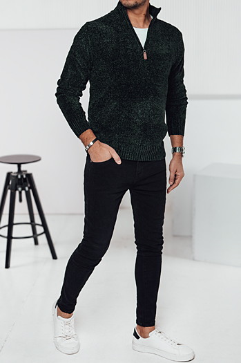 Grüner Herren-Pullover Dstreet WX2239