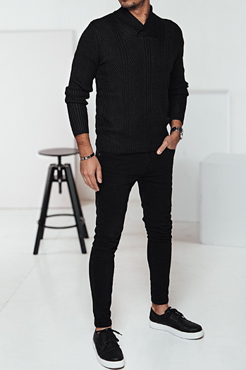 Schwarzer Herren-Pullover Dstreet WX2256