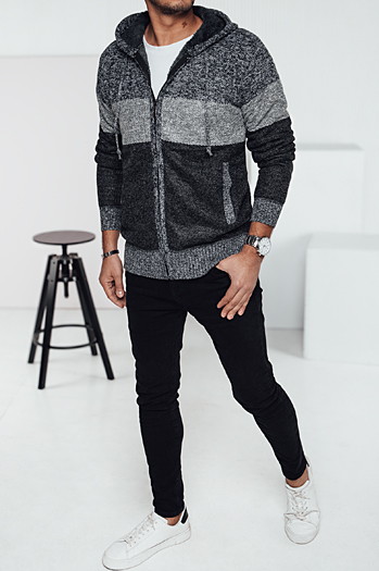 Herren Isolierter Kapuzenpulli grau Dstreet WX2274