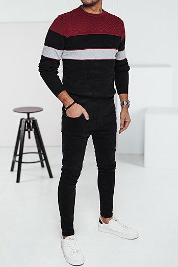 Schwarzer Herren-Pullover Dstreet WX2283
