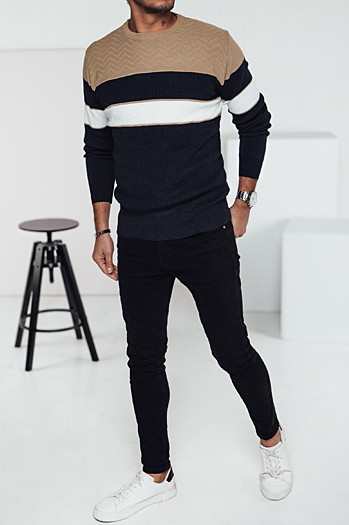 Marineblauer Herren-Pullover Dstreet WX2284