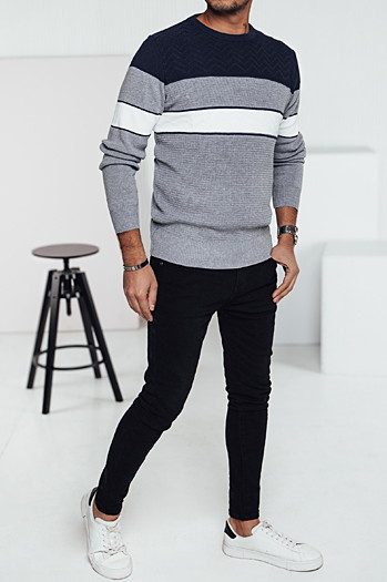 Grauer Pullover für Männer Dstreet WX2285