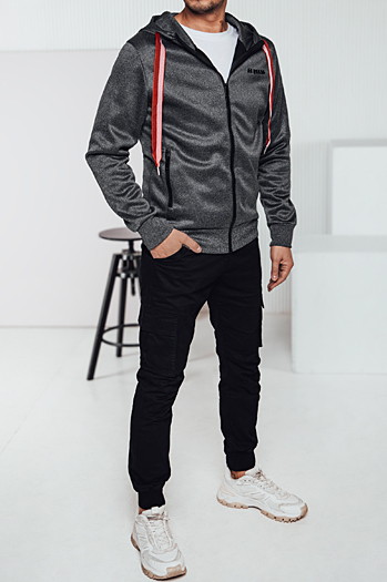 Herren Kapuzenpulli dunkelgrau Dstreet BX5859