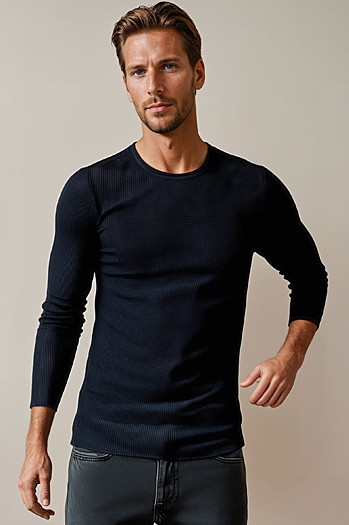 Marineblauer Pullover für Männer WX2294