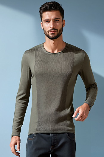 Khakifarbener Pullover für Männer WX2310