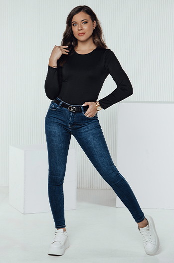 Damen Denim Skinny Hose DIVETTI navy blau Dstreet UY2330