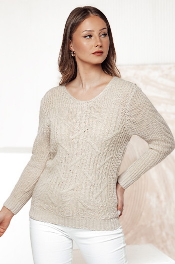 Damen Pullover LAVIRTA beige Dstreet MY2381