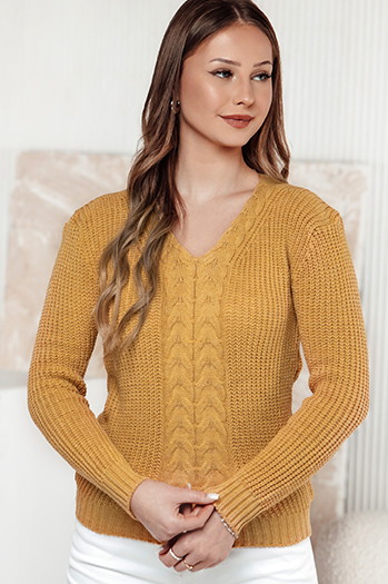 Damen-Pullover CASVINA gelb Dstreet MY2388