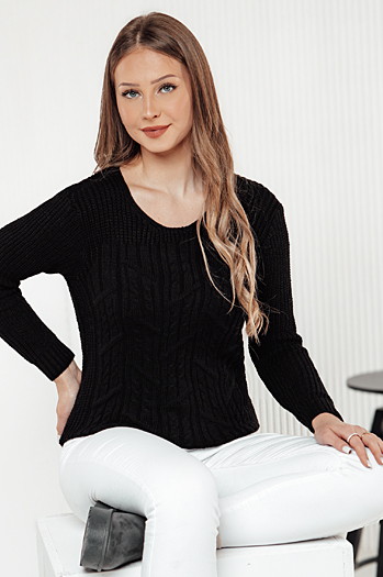 LAVIRTA Damen Pullover schwarz Dstreet MY2392