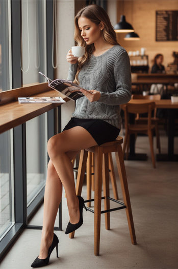 CHICRAY Damen Pullover hellgrau Dstreet MY2395