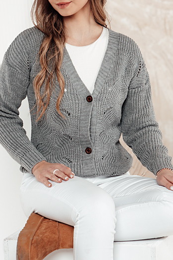 Damen KNITVIA Pullover hellgrau Dstreet MY2401