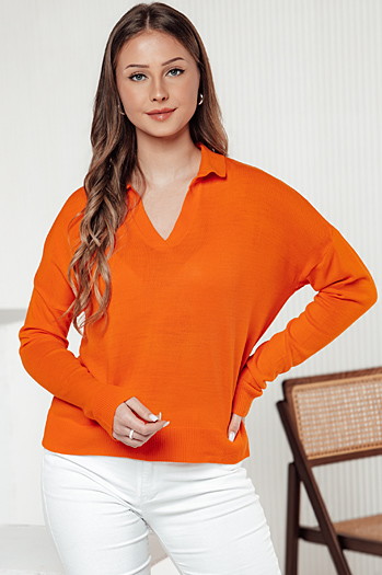Damen Pullover in Einheitsgröße VISTILLA orange Dstreet MY2414