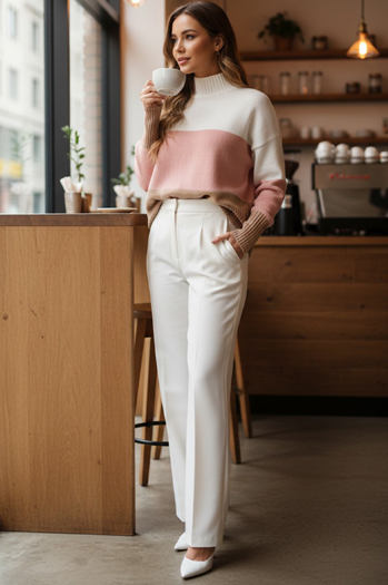 Damen STRIPELO Pullover rosa Dstreet MY2417