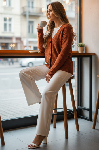 Damen CHICLINE rot Pullover Dstreet MY2418