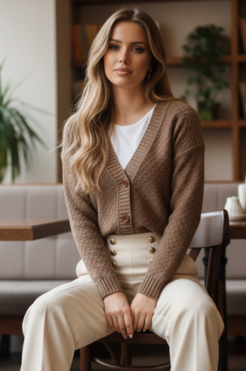 Damen CHICLINE Pullover beige Dstreet MY2419