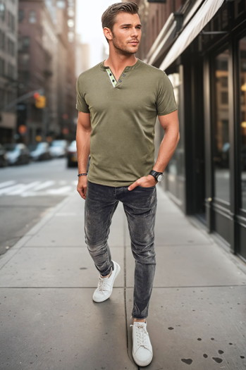 Herren Poloshirt grün Dstreet RX5629