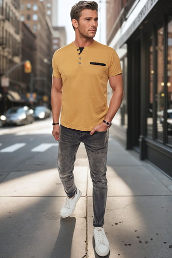 Herren ala polo khaki Hemd Dstreet RX5632