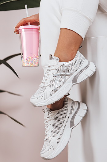 Damen Turnschuhe auf dicker Sohle DYNAMICA Silber Dstreet ZY0595