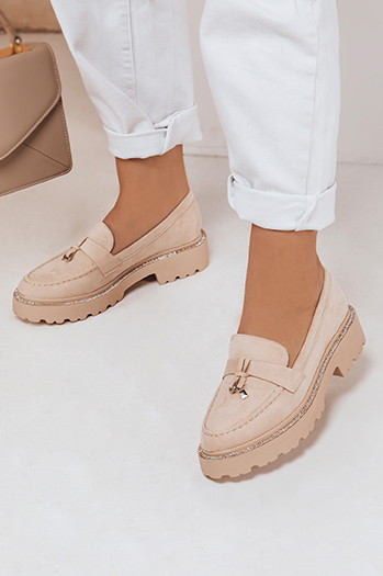 Damen LOAFELIA beige Dstreet Mokassins ZY0603