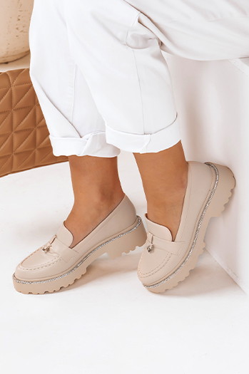 Damen LOAFELIA beige Dstreet Mokassins ZY0606