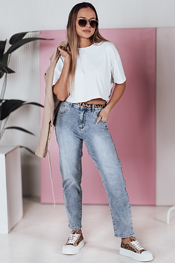 Damen Denim Mom Fit Hose CASUALJIN Dstreet UY2351