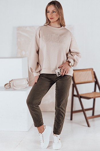 Damen Denim-Hose STREETSTYLE hellbraun Dstreet UY2353