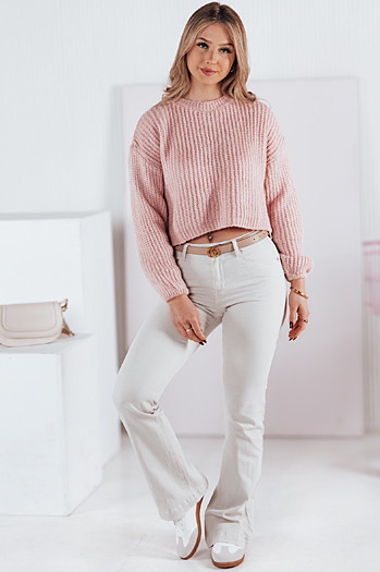 Damen Denim-Hose FLAREJOY hellbeige Dstreet UY2367