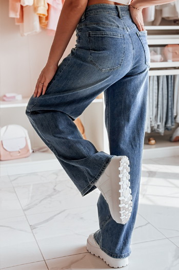 Damen Denim Baggy Hose BAGTRENDY blau Dstreet UY2372