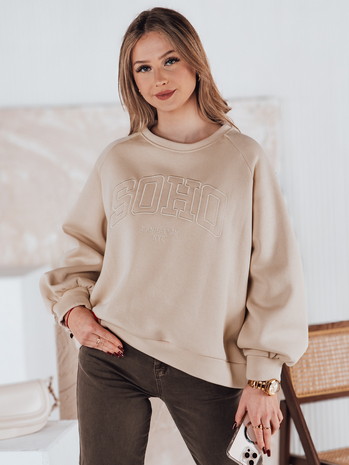 Damen Sweatshirt in Einheitsgröße COSYONE beige Dstreet BY1349