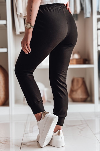 Damen Slim Fit Jogginghose LA VOGUE schwarz Dstreet UY2397