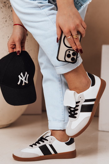 Damen sportliche Turnschuhe SNIKAR weiß Dstreet ZY0644