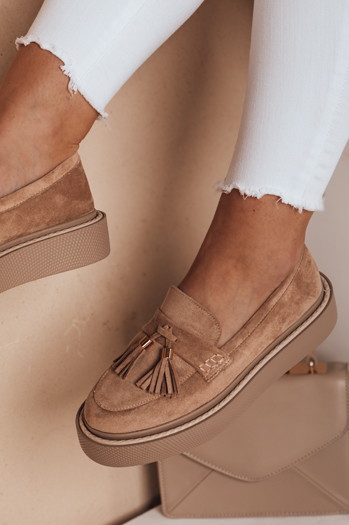Damen Plateau Mokassins TASSME beige Dstreet ZY0695