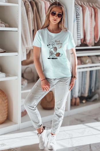 Damen LUMIFIT Pudel blau T-shirt Dstreet RY2737