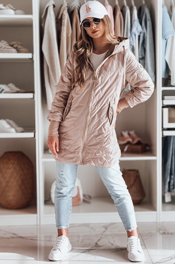 Gesteppte Damen-Übergangsjacke LIVIANA rosa Dstreet TY4806